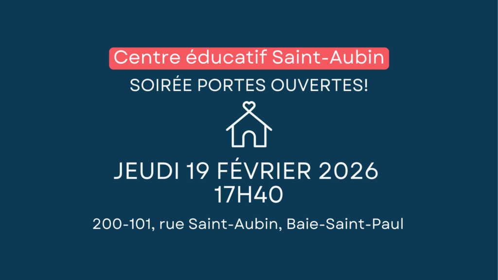Portes ouvertes pour les élèves de 6e année et leurs parents!